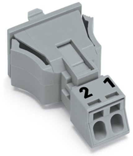 WAGO GmbH & Co. KG Snap-In-Stecker 2-polig,Kod. B,grau 890-752