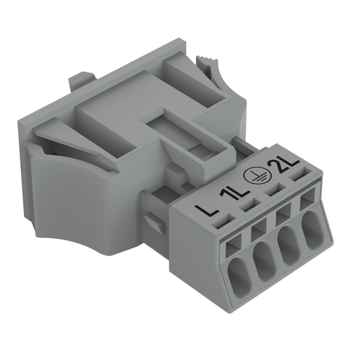 WAGO GmbH & Co. KG Snap-In-Stecker 4-polig,Kod. B,grau 890-754/064-000
