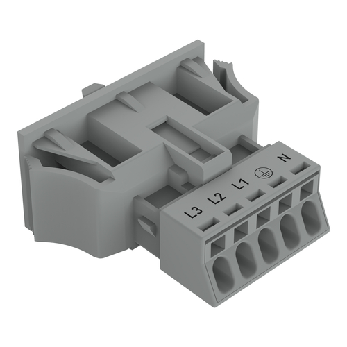 WAGO GmbH & Co. KG Snap-In-Stecker 5-polig,Kod. B,grau 890-755/060-000