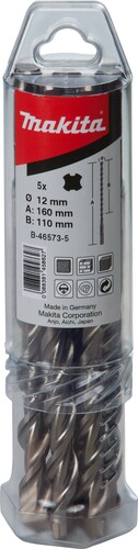 Makita SDS-VPlus Bohrer 10x160mm, 5er Displ. B-46567-5 Makita SDS-VPlus Bohrer 10x160mm, 5er Displ. B-46567-5