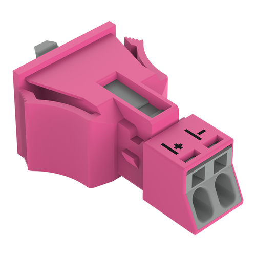 WAGO GmbH & Co. KG Snap-In-Buchse 2-polig,Kod. B,pink 890-782/080-000 WAGO GmbH & Co. KG Snap-In-Buchse 2-polig,Kod. B,pink 890-782/080-000
