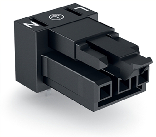 WAGO GmbH & Co. KG Buchse für Leiterplatten 3-polig,schwarz 890-803/011-000