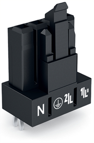 WAGO GmbH & Co. KG Buchse für Leiterplatten 4-polig,schwarz 890-804