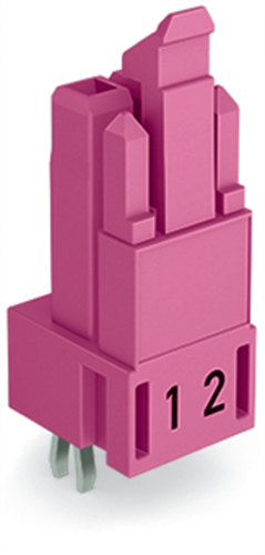 WAGO GmbH & Co. KG Buchse für Leiterplatten gerade,2-polig,pink 890-882