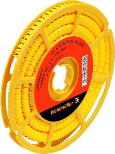 Weidmüller Leitermarkierer 6x7mm,PVC,weich,gelb CLI C2-6 GE/SW PE CD