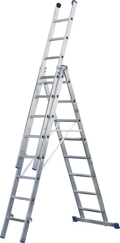ILLER-LEITER Alu-Mehrzweckleiter 3-tlg. 3x12 Stufen 53012 ILLER-LEITER Alu-Mehrzweckleiter 3-tlg. 3x12 Stufen 53012