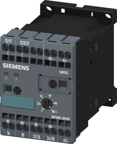 Siemens Dig.Industr. Zeitrelais Multifunktion 0,05s-100h,2W,24V 3RP2005-2BW30