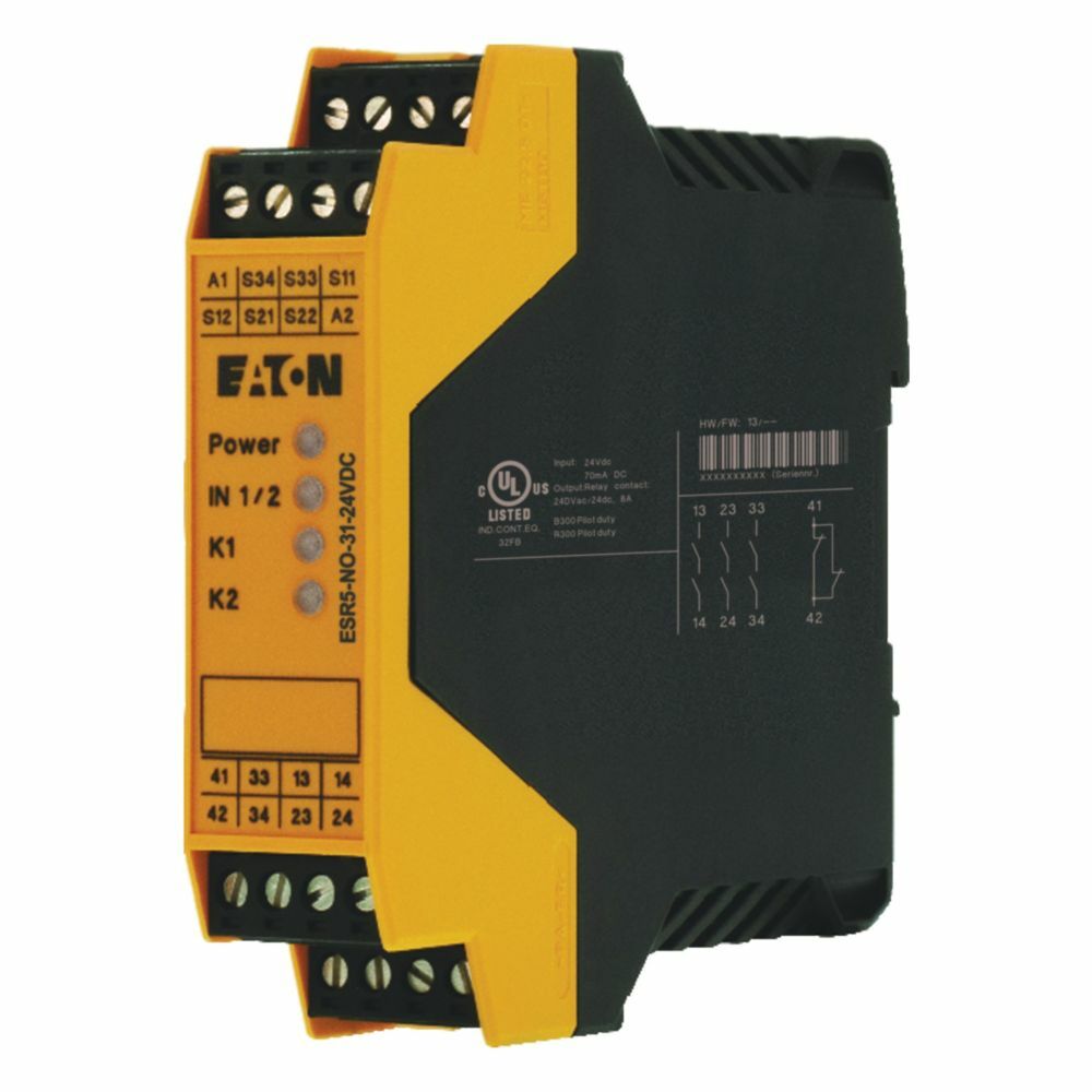 Eaton Sicherheitsrelais ESR5-NO-31-24VAC/DC – Gebraucht, Voll Funktionsfähig