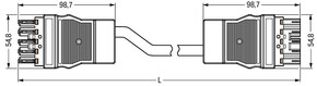 WAGO GmbH & Co. KG konfekt.Verbindungsleitung Eca,Buchse Stecker 771-8995/018-701
