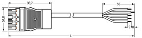 WAGO GmbH & Co. KG konfekt. Anschlussleitung Eca,Stecker 771-8995/218-601
