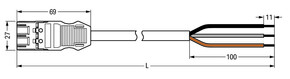 WAGO GmbH & Co. KG konfekt. Anschlussleitung B2ca,Stecker 771-9273/216-305