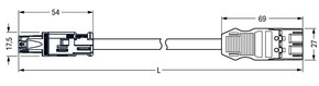 WAGO GmbH & Co. KG konfekt. Übergangsleitung Cca,Buchse/Stecker 774-9373/1566-105