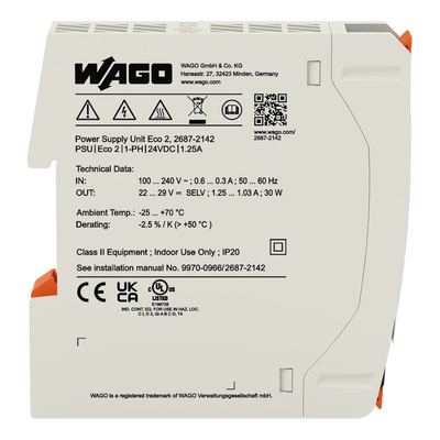 WAGO GmbH & Co. KG Stromversorgung Eco 2,1-phasig 2687-2142