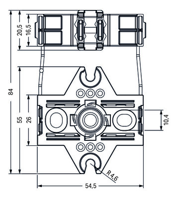WAGO GmbH & Co. KG Befestigungsadapter schwarz 770-310