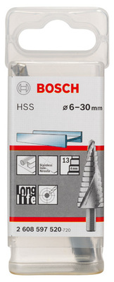 Bosch Power Tools Stufenbohrer HSS, 6 - 30 mm 10 mm 93,5 mm 14 2608597520