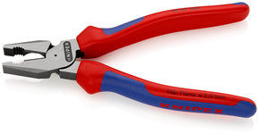 Knipex-Werk Kraft-Kombizange schwarz, 180mm 02 02 180 SB