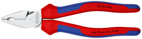 Knipex-Werk Kraft-Kombizange verchromt, 200mm 02 05 200