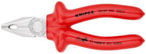 Knipex-Werk Kombizange verchromt, 180mm 03 07 180