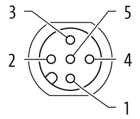 Murrelektronik Steckverbinder M12Bu.FlanschAkodVWM 7000-13561-9020020