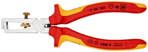 Knipex-Werk Abisolierzange isoliert, 160mm 11 06 160 SB