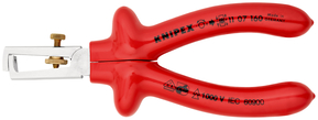 Knipex-Werk Abisolierzange verchromt, 160mm 11 07 160