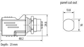 Murrelektronik Steckverbinder M12 Bu. D-cod./RJ45 7000-44671-0000000