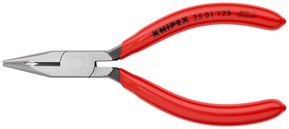 Knipex-Werk Flachrundzange mit Schneide, 125mm 25 01 125