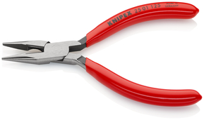 Knipex-Werk Flachrundzange mit Schneide, 125mm 25 01 125