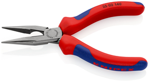 Knipex-Werk Flachrundzange mit Schneide, 140mm 25 02 140