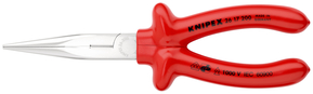 Knipex-Werk Flachrundzange mit Schneide, 200mm 26 17 200