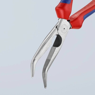 Knipex-Werk Flachrundzange mit Schneide, 200mm 26 22 200