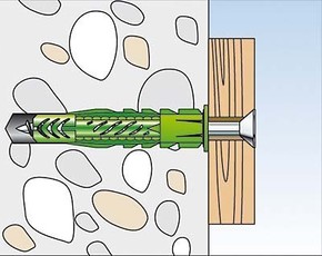 Fischer Deutschl. Universaldübel UX GREEN 6x50 R