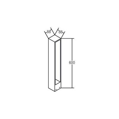 Brumberg Leuchten LED-Pollerleuchte IP54 230V 3000K Graphit 60007103