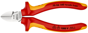 Knipex-Werk Seitenschneider isoliert, 140mm 70 06 140