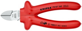Knipex-Werk Seitenschneider verchromt, 160mm 70 07 160