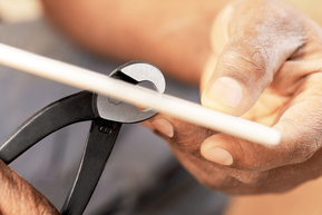 Knipex-Werk Fliesenlochzange schwarz, 200mm 91 00 200