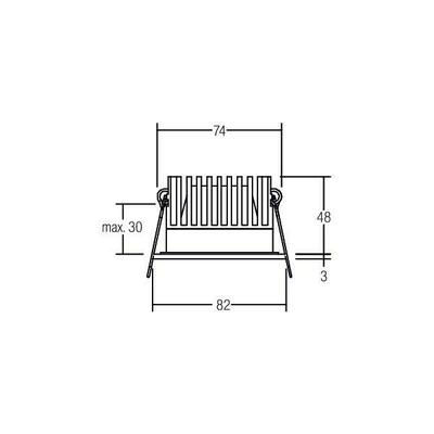 Brumberg Leuchten LED-Einbauleuchte 350mA d2w weiß 12116073