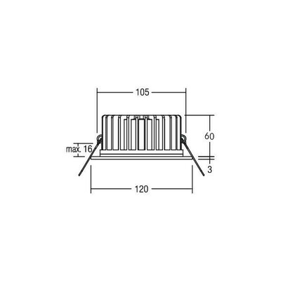 Brumberg Leuchten LED-Einbauleuchte 24V DC TW weiß 12423074