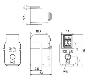 WAGO GmbH & Co. KG Aufsteck-Stromwandler 32A/0,32A 855-1700/032-000