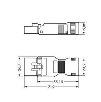WAGO GmbH & Co. KG Stecker 2-polig,1,5qmm schwarz 890-115