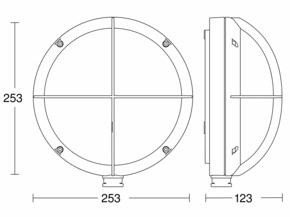 Steinel Sensor-LED-Außenleuchte 124 x 253 x 270 mm L 331 S ANT 3000K