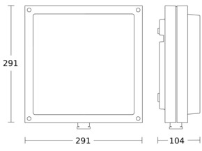 Steinel Sensor-LED-Außenleuchte 104 x 291 x 303 mm L 690 S ANT 3000K