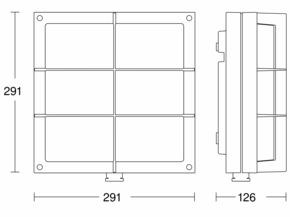 Steinel Sensor-LED-Außenleuchte 126 x 291 x 303 mm L 691 S ANT 3000K