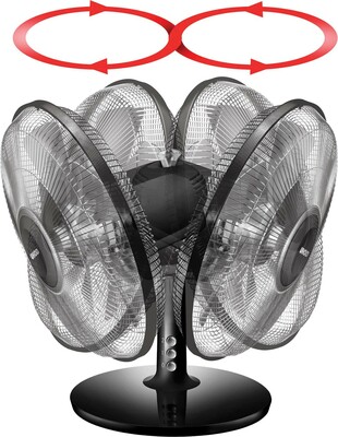 Unold Tischventilator Silverline 25cm 86817 sw