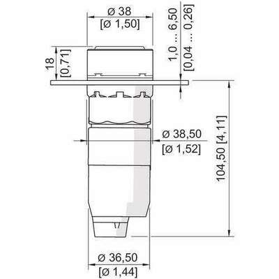 Stahl Leuchtmelder 8018/3113 #129769