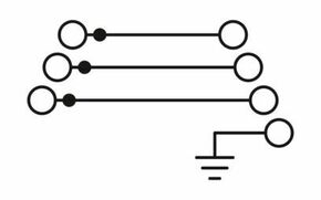 Phoenix Contact Mehrstockklemme PT2,5-PE/3L