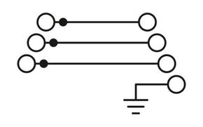 Phoenix Contact Mehrstockklemme PT2,5-PE/3L