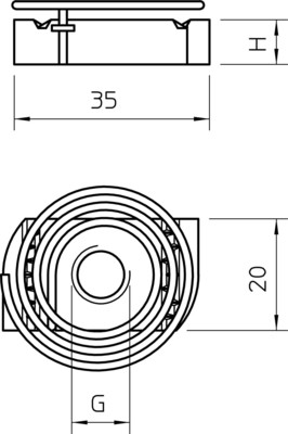 OBO Bettermann Vertr Gleitmutter mit Feder M6, für Profilsch. MS41SNF M6 A4
