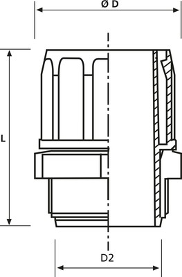 HellermannTyton Verschraubung FG27-PG21