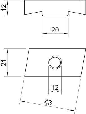 OBO Bettermann Vertr Gleitmutter M12, für Profilsch. MS50SN M12 ZL